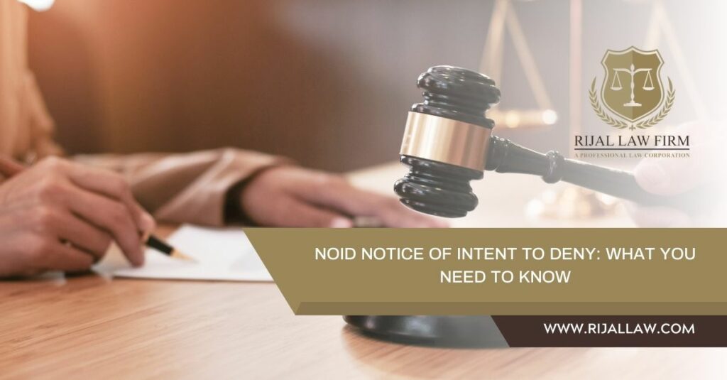 NOID Notice of Intent to Deny